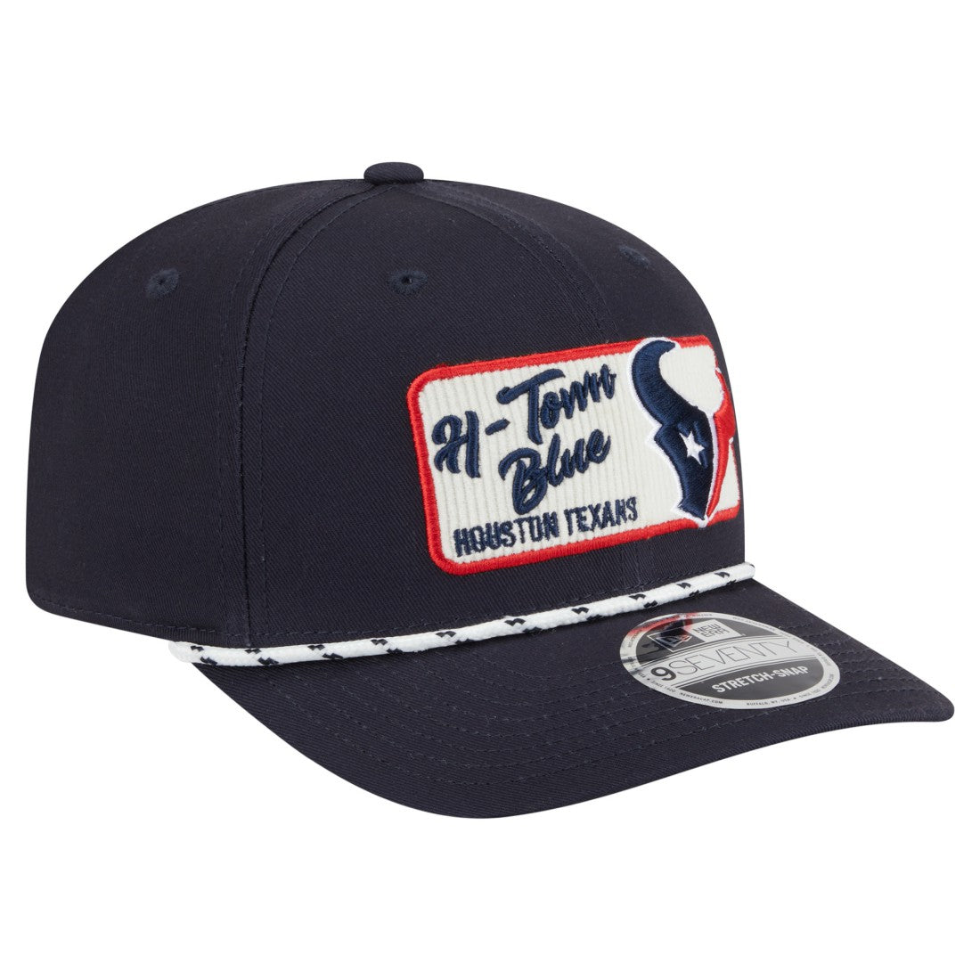 Houston Texans New Era Chant 9SEVENTY Stretch-Snap Hat - Navy for sale