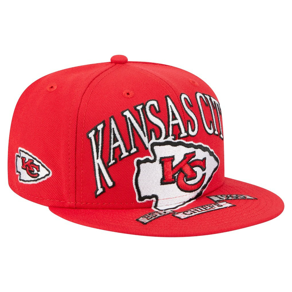 Kansas City Chiefs New Era Oversized 59FIFTY Fitted Hat - Red on sale