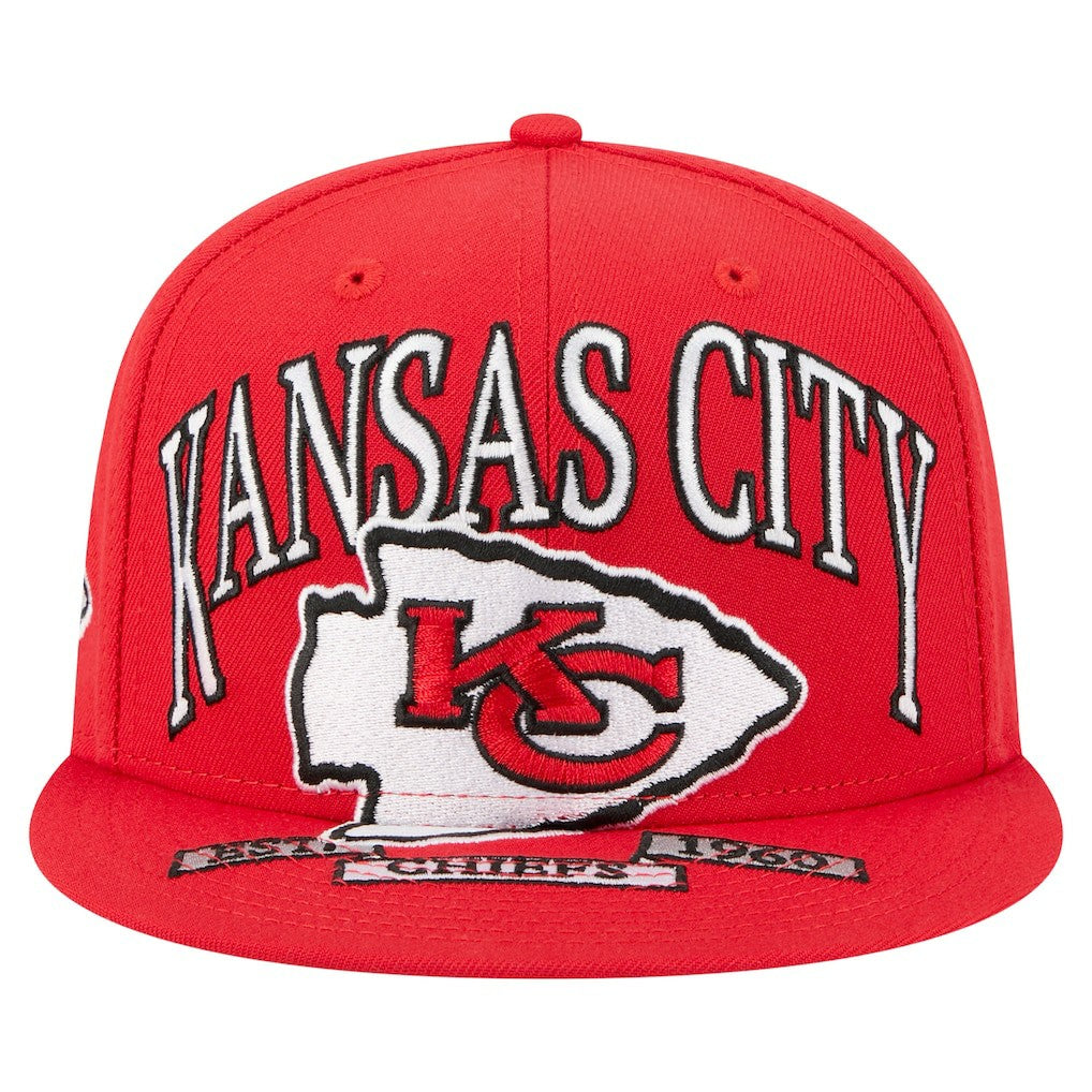 Kansas City Chiefs New Era Oversized 59FIFTY Fitted Hat - Red on sale