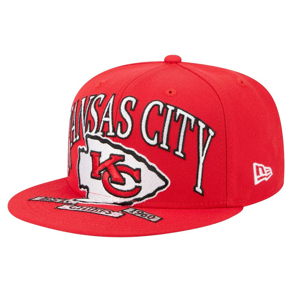 Kansas City Chiefs New Era Oversized 59FIFTY Fitted Hat - Red on sale