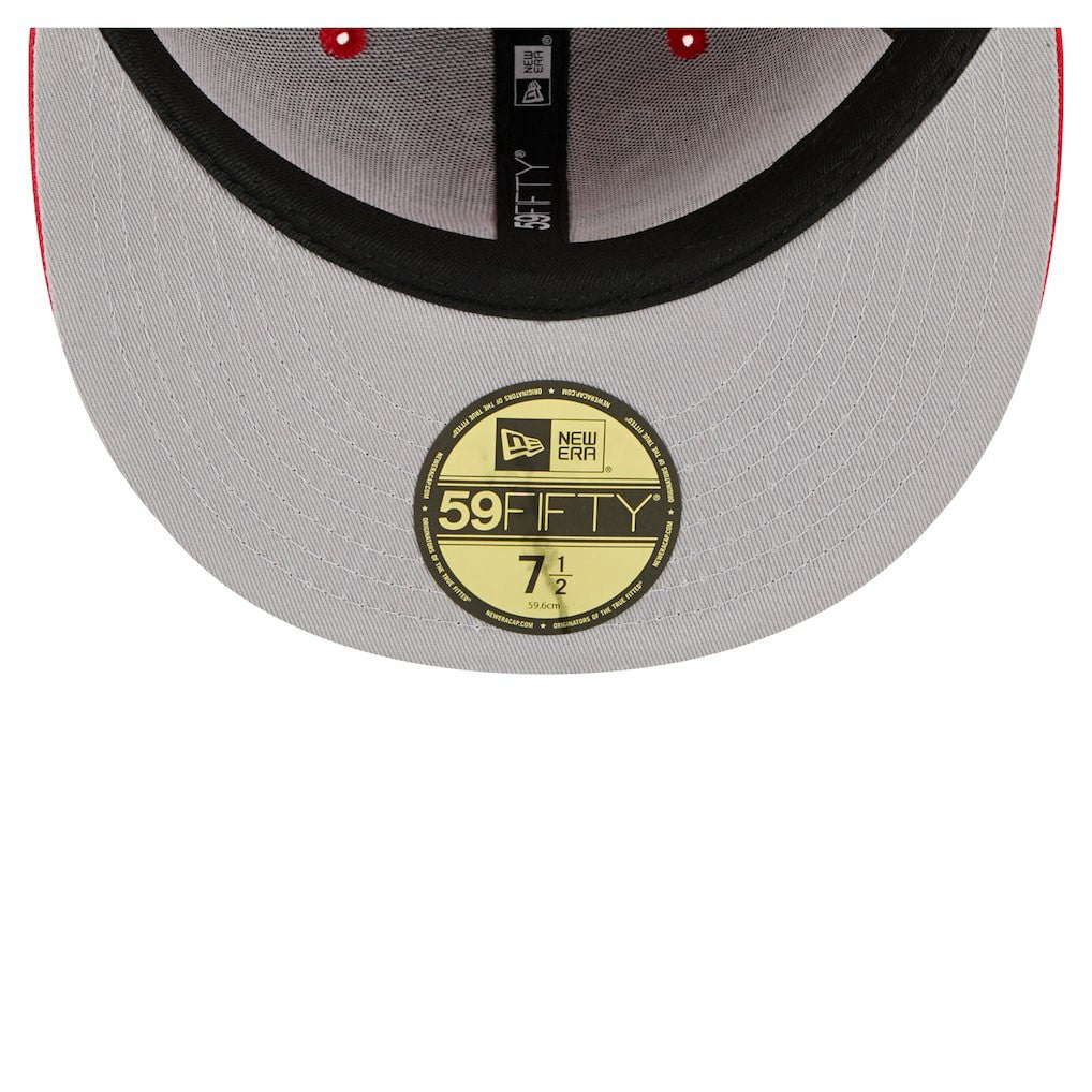 Kansas City Chiefs New Era Oversized 59FIFTY Fitted Hat - Red on sale