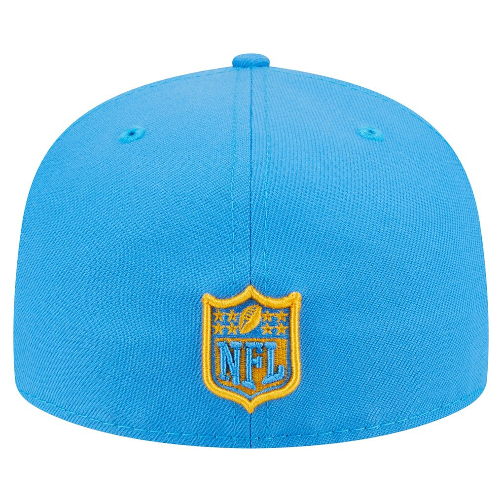 Los Angeles Chargers New Era Oversized 59FIFTY Fitted Hat - Powder Blue discount