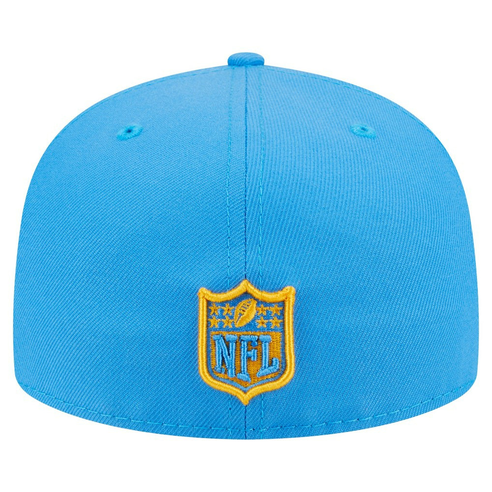 Los Angeles Chargers New Era Oversized 59FIFTY Fitted Hat - Powder Blue discount