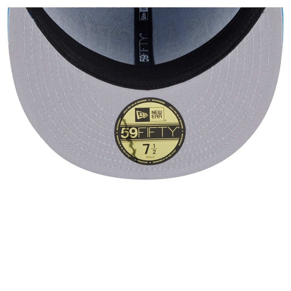 Los Angeles Chargers New Era Oversized 59FIFTY Fitted Hat - Powder Blue discount