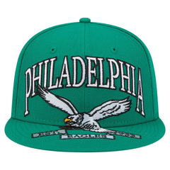 Philadelphia Eagles New Era Throwback Oversized 59FIFTY Fitted Hat - Kelly Green discount