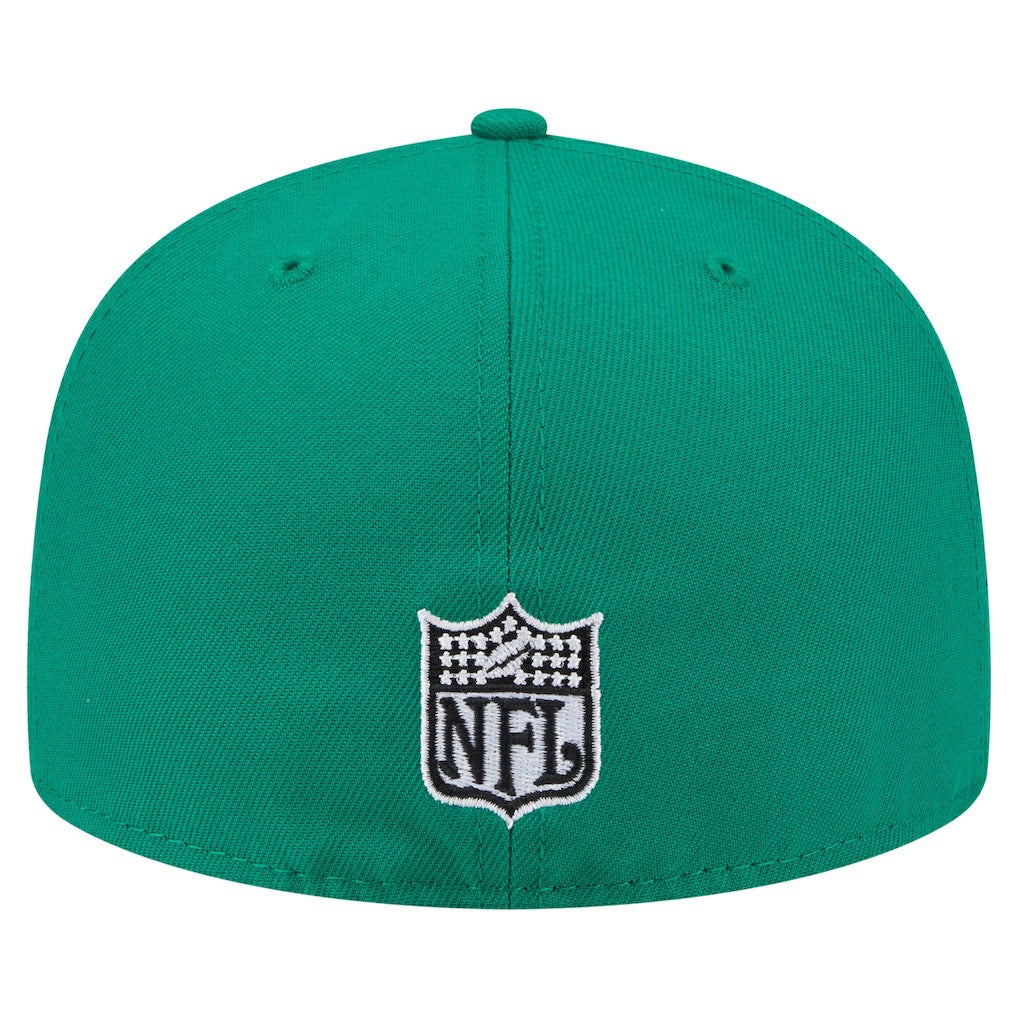 Philadelphia Eagles New Era Throwback Oversized 59FIFTY Fitted Hat - Kelly Green discount