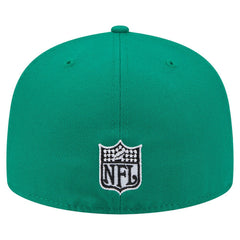 Philadelphia Eagles New Era Throwback Oversized 59FIFTY Fitted Hat - Kelly Green discount
