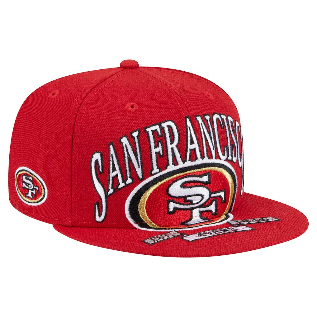San Francisco 49ers New Era Oversized 59FIFTY Fitted Hat - Scarlet discount