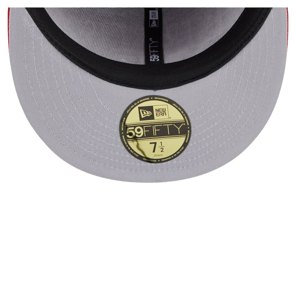 San Francisco 49ers New Era Oversized 59FIFTY Fitted Hat - Scarlet discount