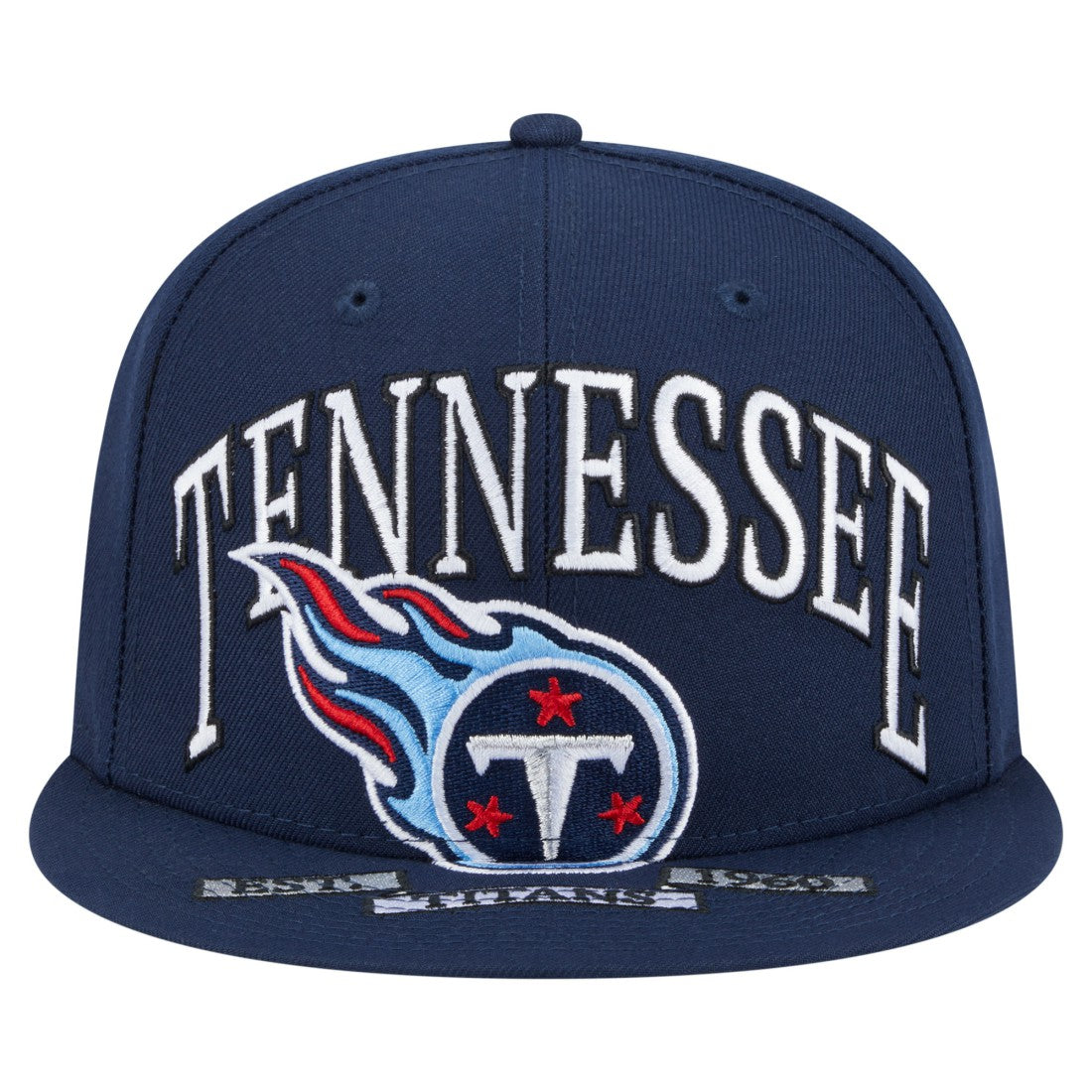 Tennessee Titans New Era Oversized 59FIFTY Fitted Hat - Navy online