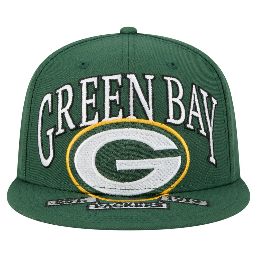 Green Bay Packers New Era Oversized 59FIFTY Fitted Hat - Green cheap