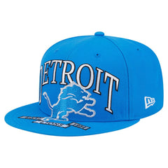 Detroit Lions New Era Oversized 59FIFTY Fitted Hat - Blue cheap