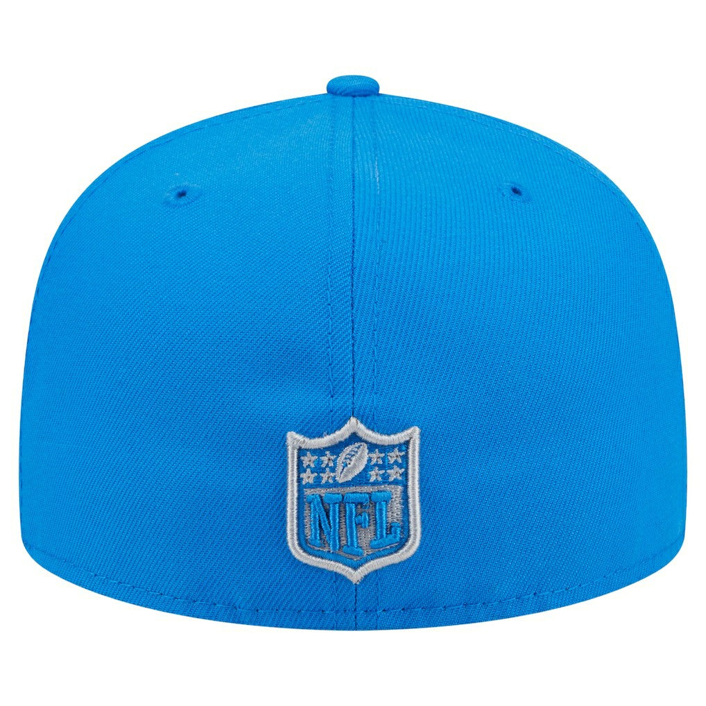 Detroit Lions New Era Oversized 59FIFTY Fitted Hat - Blue cheap
