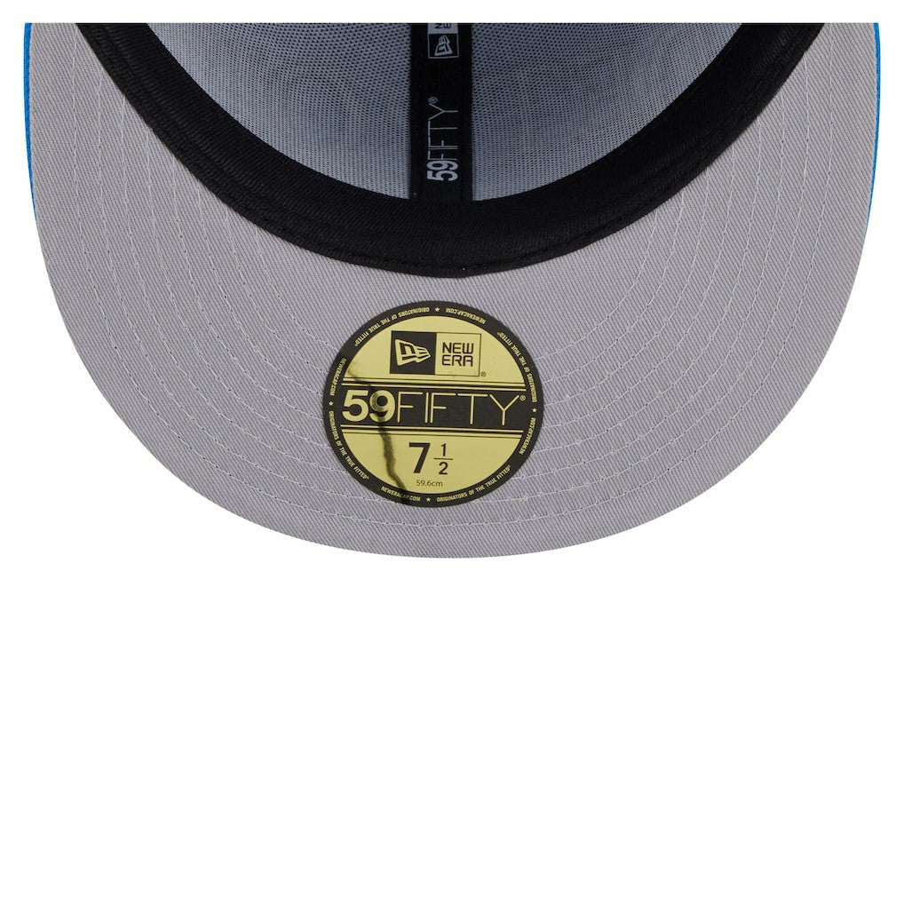 Detroit Lions New Era Oversized 59FIFTY Fitted Hat - Blue cheap