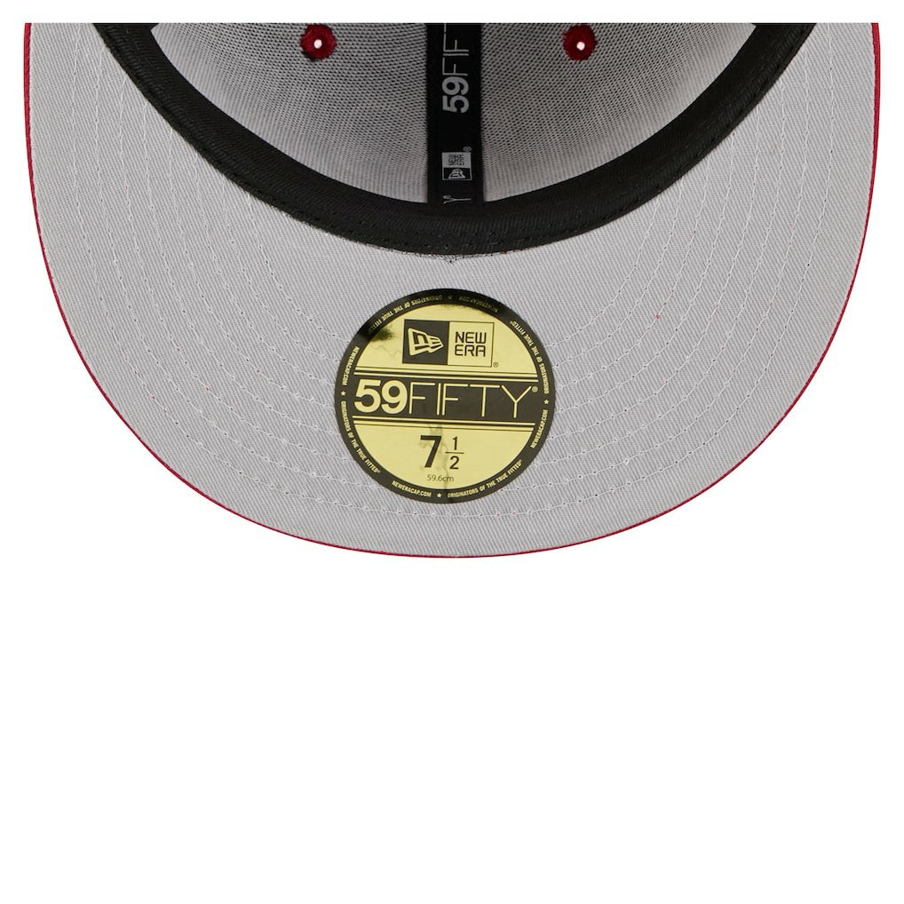 Arizona Cardinals New Era Oversized 59FIFTY Fitted Hat - Cardinal discount
