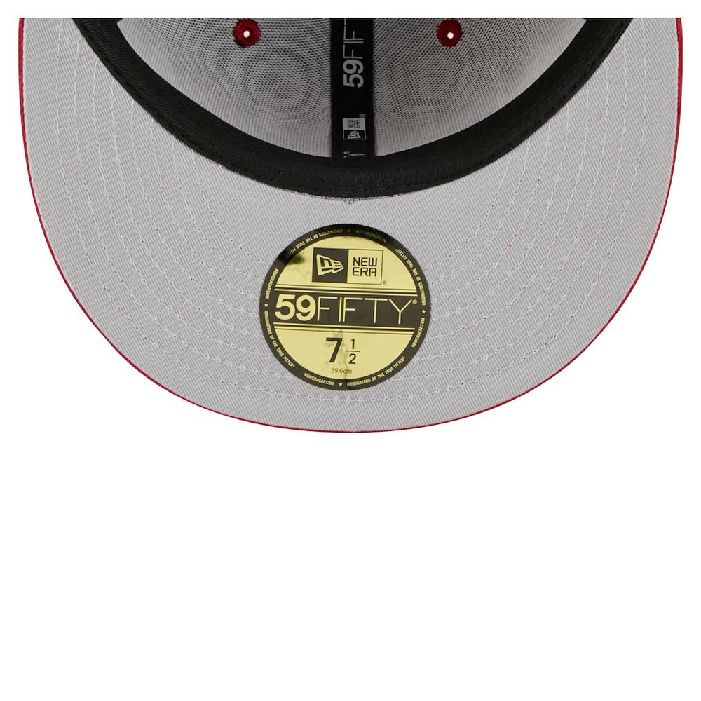 Arizona Cardinals New Era Oversized 59FIFTY Fitted Hat - Cardinal discount