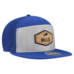 Buffalo Bills New Era Cork Split Panel 9FIFTY Trucker Snapback Hat - Gray/Royal discount