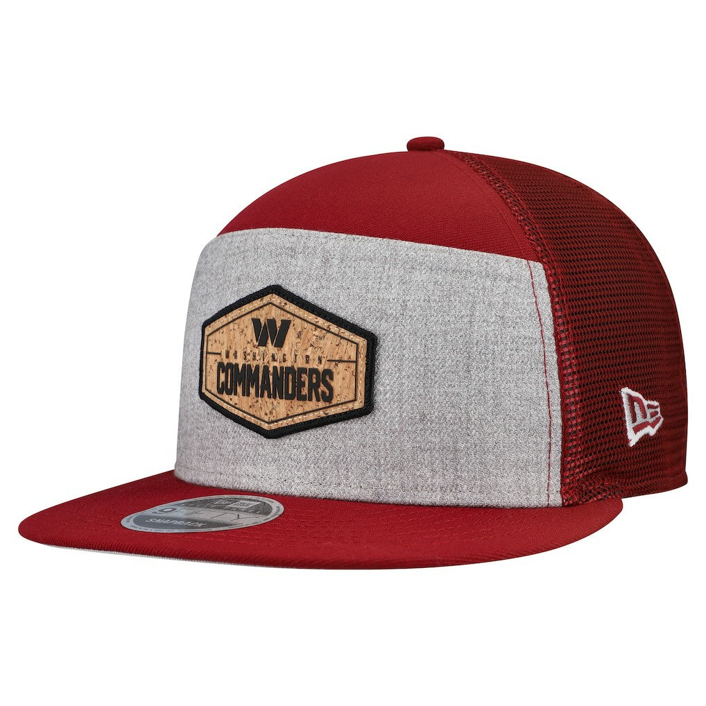 Washington Commanders New Era Cork Split Panel 9FIFTY Trucker Snapback Hat - Gray/Burgundy online