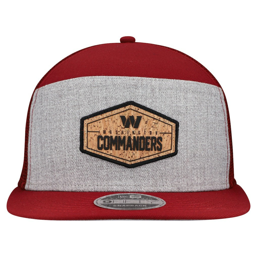 Washington Commanders New Era Cork Split Panel 9FIFTY Trucker Snapback Hat - Gray/Burgundy online