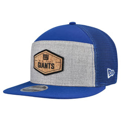 New York Giants New Era Cork Split Panel 9FIFTY Trucker Snapback Hat - Gray/Royal sale