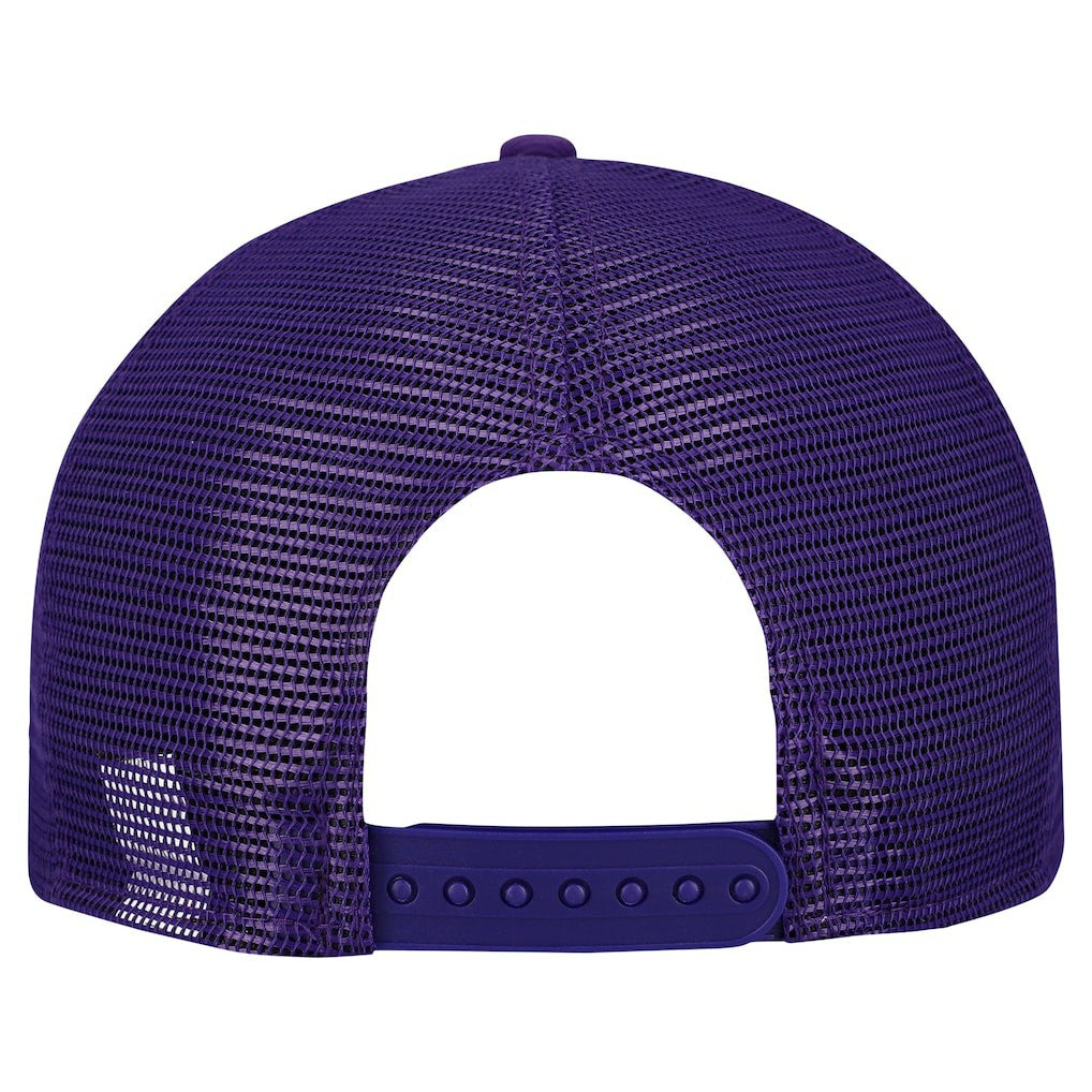 Minnesota Vikings New Era Cork Split Panel 9FIFTY Trucker Snapback Hat - Gray/Purple sale