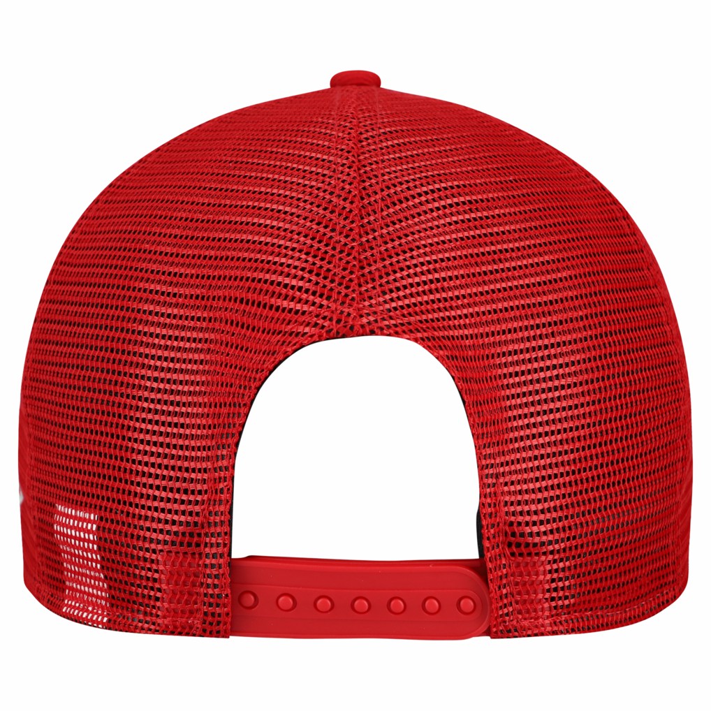 Tampa Bay Buccaneers New Era Cork Split Panel 9FIFTY Trucker Snapback Hat - Gray/Red on sale