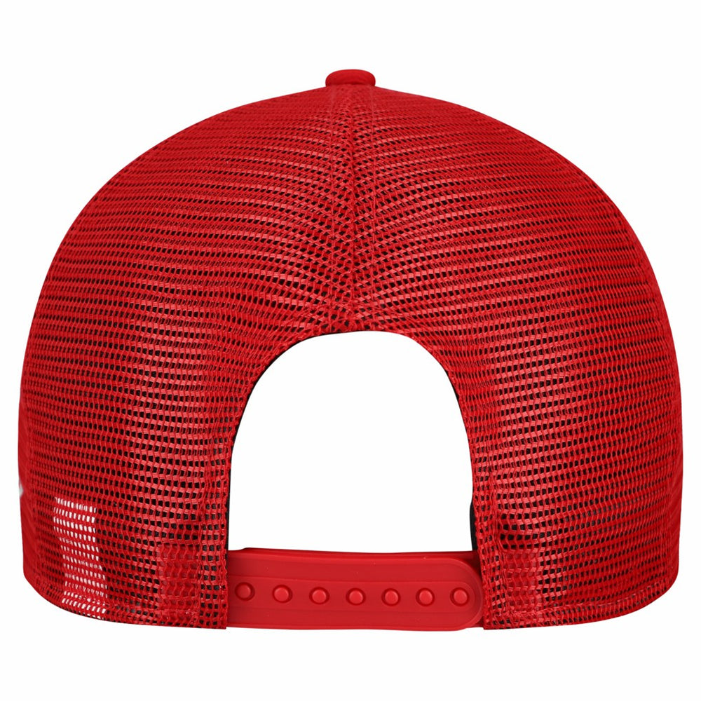 Tampa Bay Buccaneers New Era Cork Split Panel 9FIFTY Trucker Snapback Hat - Gray/Red on sale