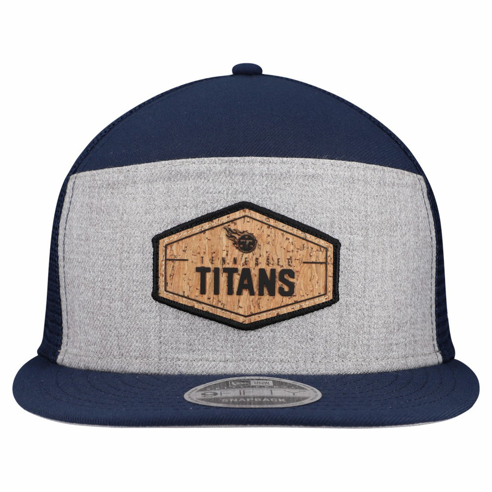 Tennessee Titans New Era Cork Split Panel 9FIFTY Trucker Snapback Hat - Gray/Navy outlet