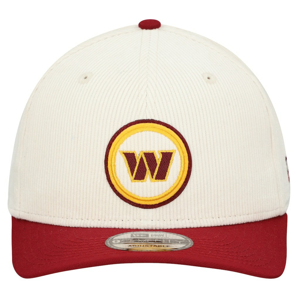 Washington Commanders New Era Loyal Corduroy 9SEVENTY Adjustable Hat - Stone on sale