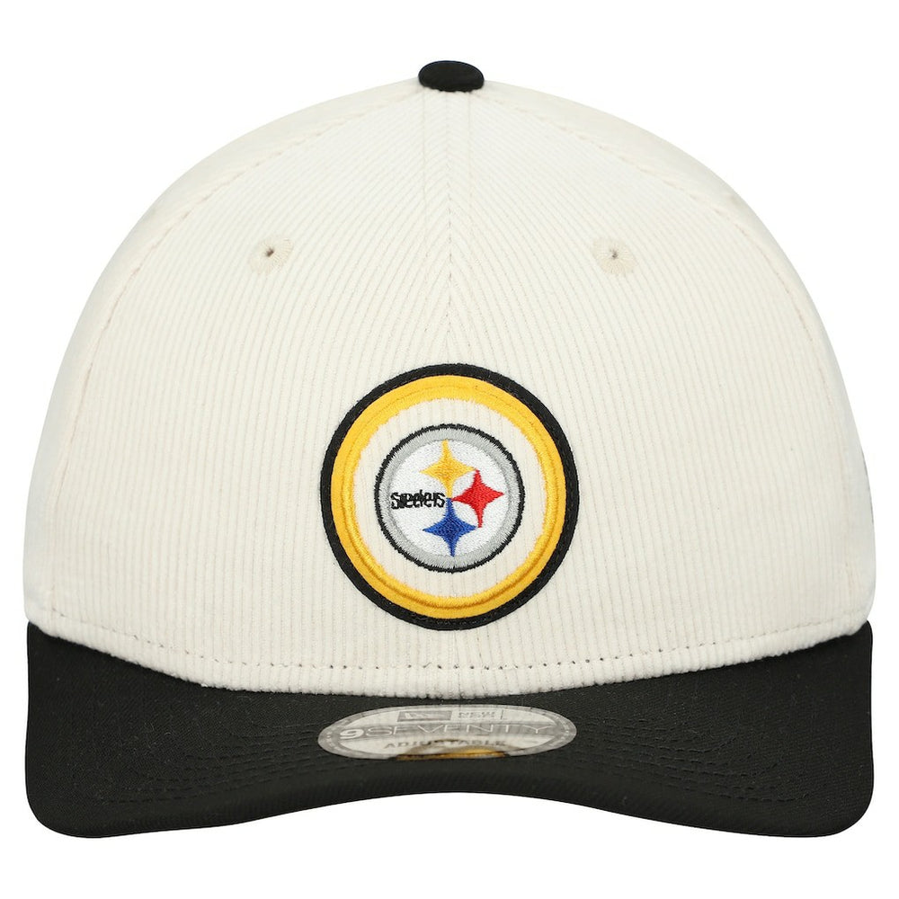 Pittsburgh Steelers New Era Loyal Corduroy 9SEVENTY Adjustable Hat - Stone sale