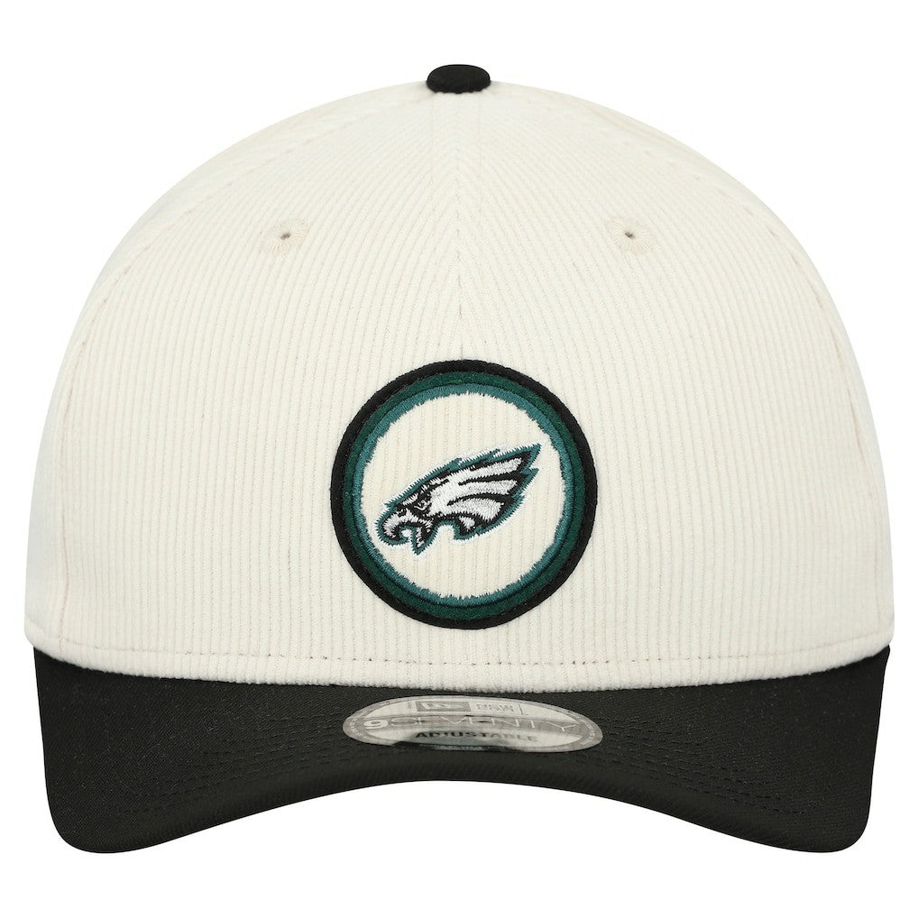 Philadelphia Eagles New Era Loyal Corduroy 9SEVENTY Adjustable Hat - Stone outlet