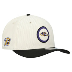 Baltimore Ravens New Era Loyal Corduroy 9SEVENTY Adjustable Hat - Stone for sale
