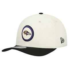 Baltimore Ravens New Era Loyal Corduroy 9SEVENTY Adjustable Hat - Stone for sale