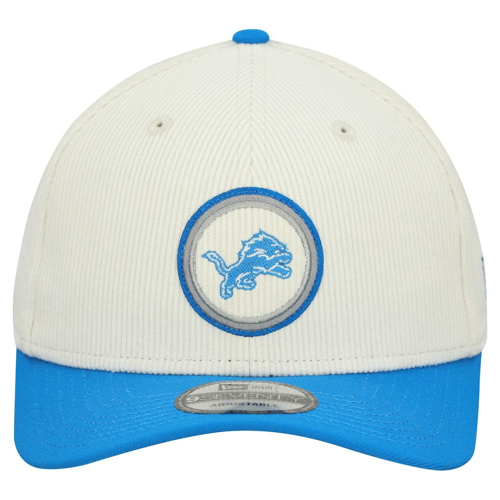 Detroit Lions New Era Loyal Corduroy 9SEVENTY Adjustable Hat - Stone sale