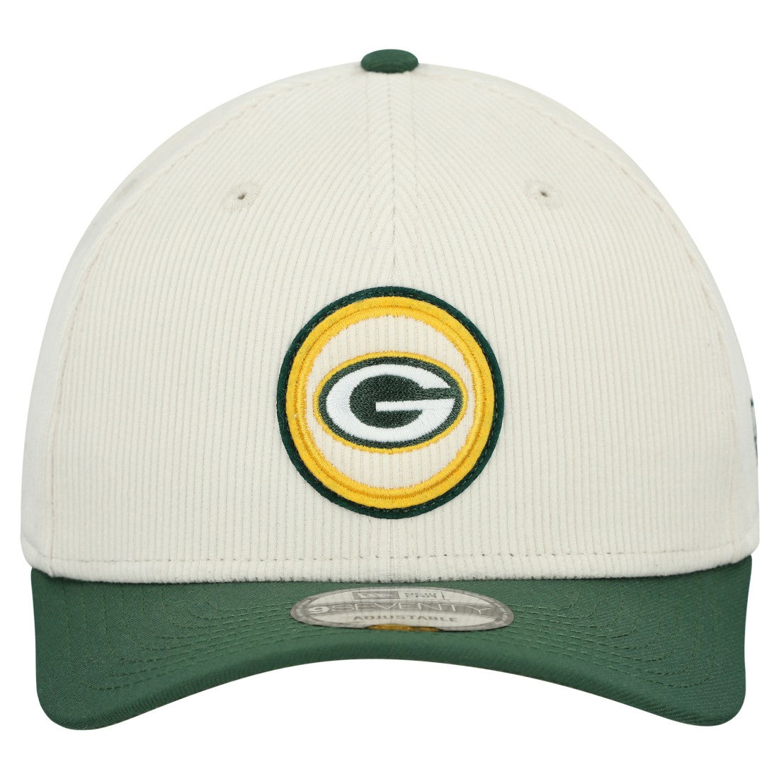 Green Bay Packers New Era Loyal Corduroy 9SEVENTY Adjustable Hat - Stone discount
