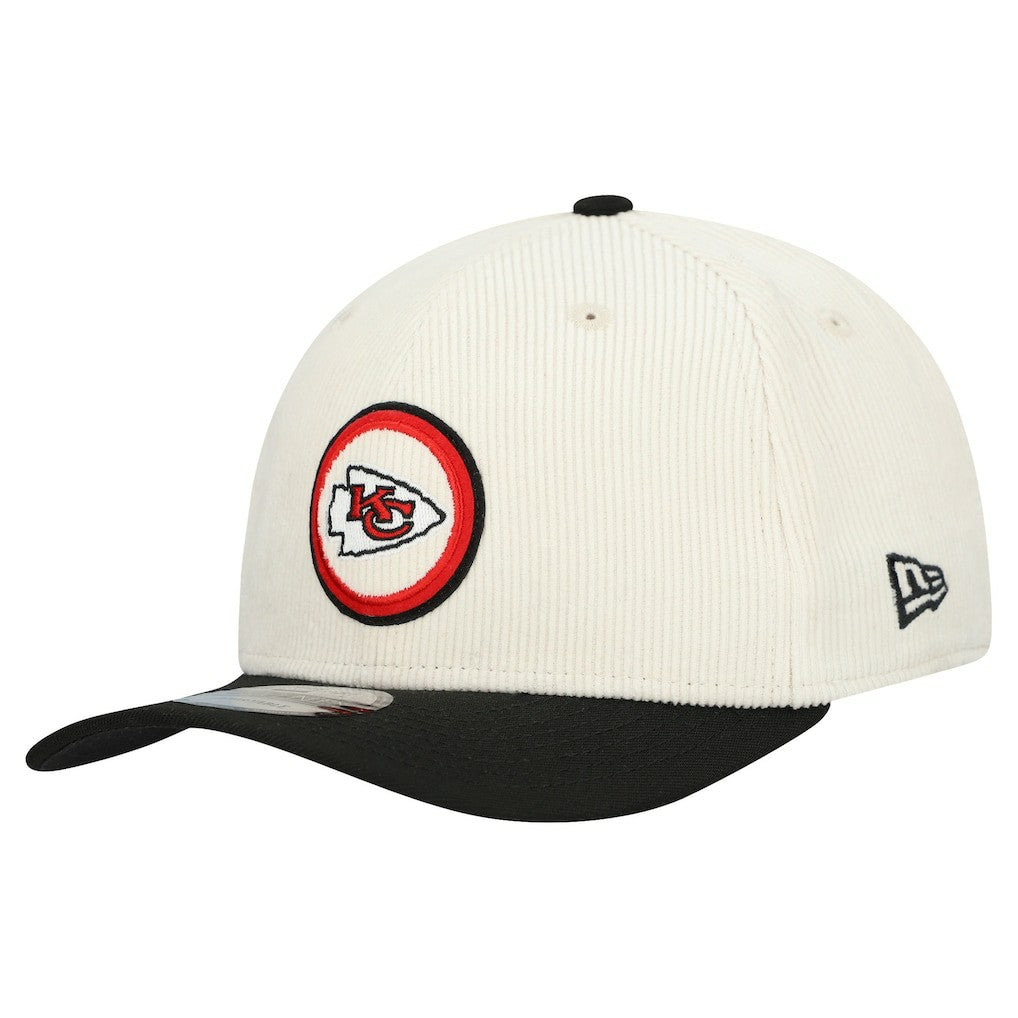 Kansas City Chiefs New Era Loyal Corduroy 9SEVENTY Adjustable Hat - Stone sale