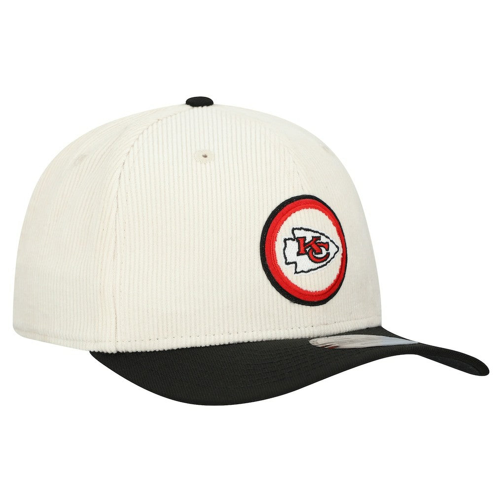 Kansas City Chiefs New Era Loyal Corduroy 9SEVENTY Adjustable Hat - Stone sale