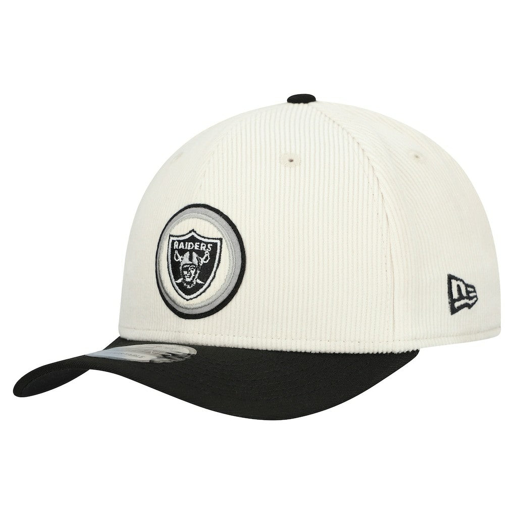 Las Vegas Raiders New Era Loyal Corduroy 9SEVENTY Adjustable Hat - Stone for sale