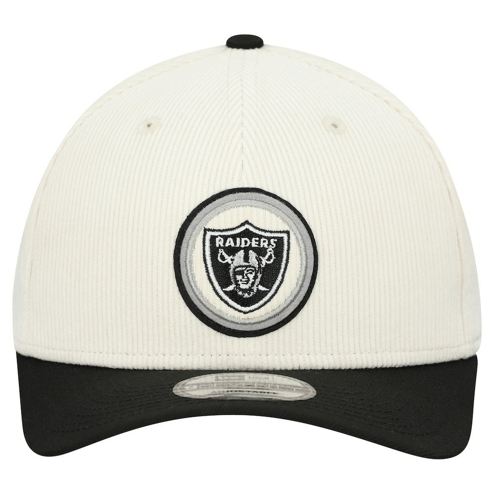 Las Vegas Raiders New Era Loyal Corduroy 9SEVENTY Adjustable Hat - Stone for sale