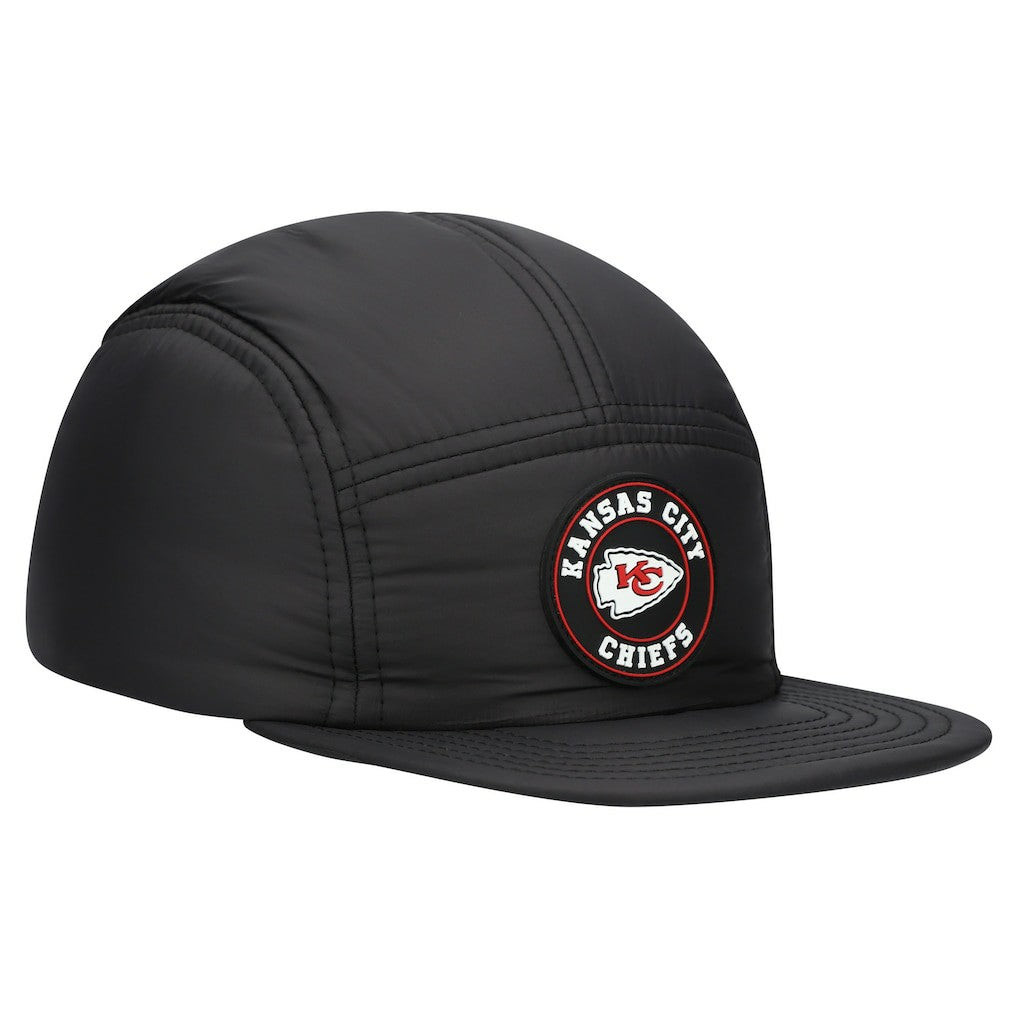 Kansas City Chiefs New Era Quilted Camper Adjustable Hat - Black outlet