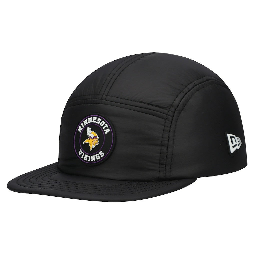 Minnesota Vikings New Era Quilted Camper Adjustable Hat - Black on sale
