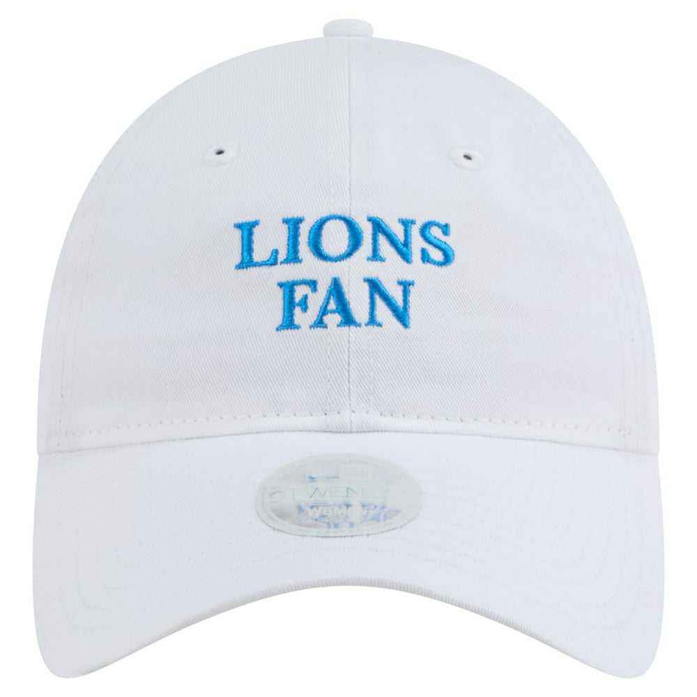 Detroit Lions New Era Women's Team Fan 9TWENTY Adjustable Hat - White on sale
