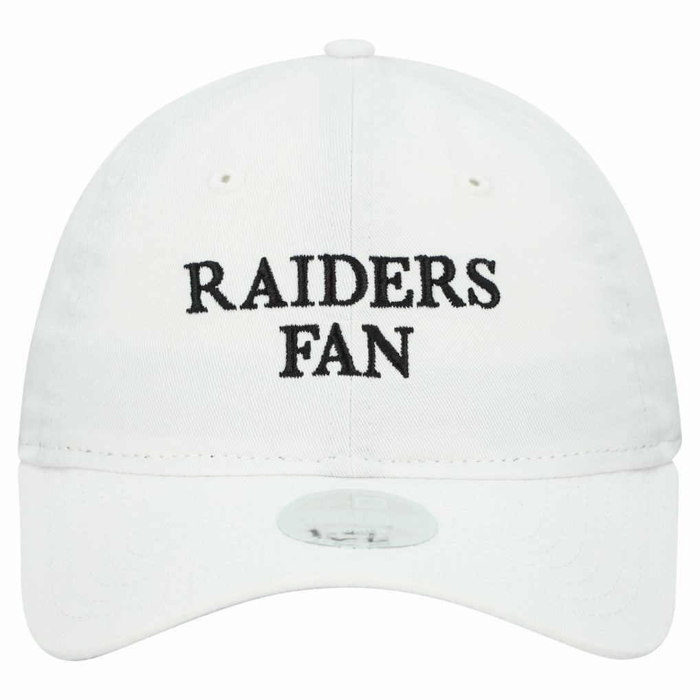 Las Vegas Raiders New Era Women's Team Fan 9TWENTY Adjustable Hat - White cheap