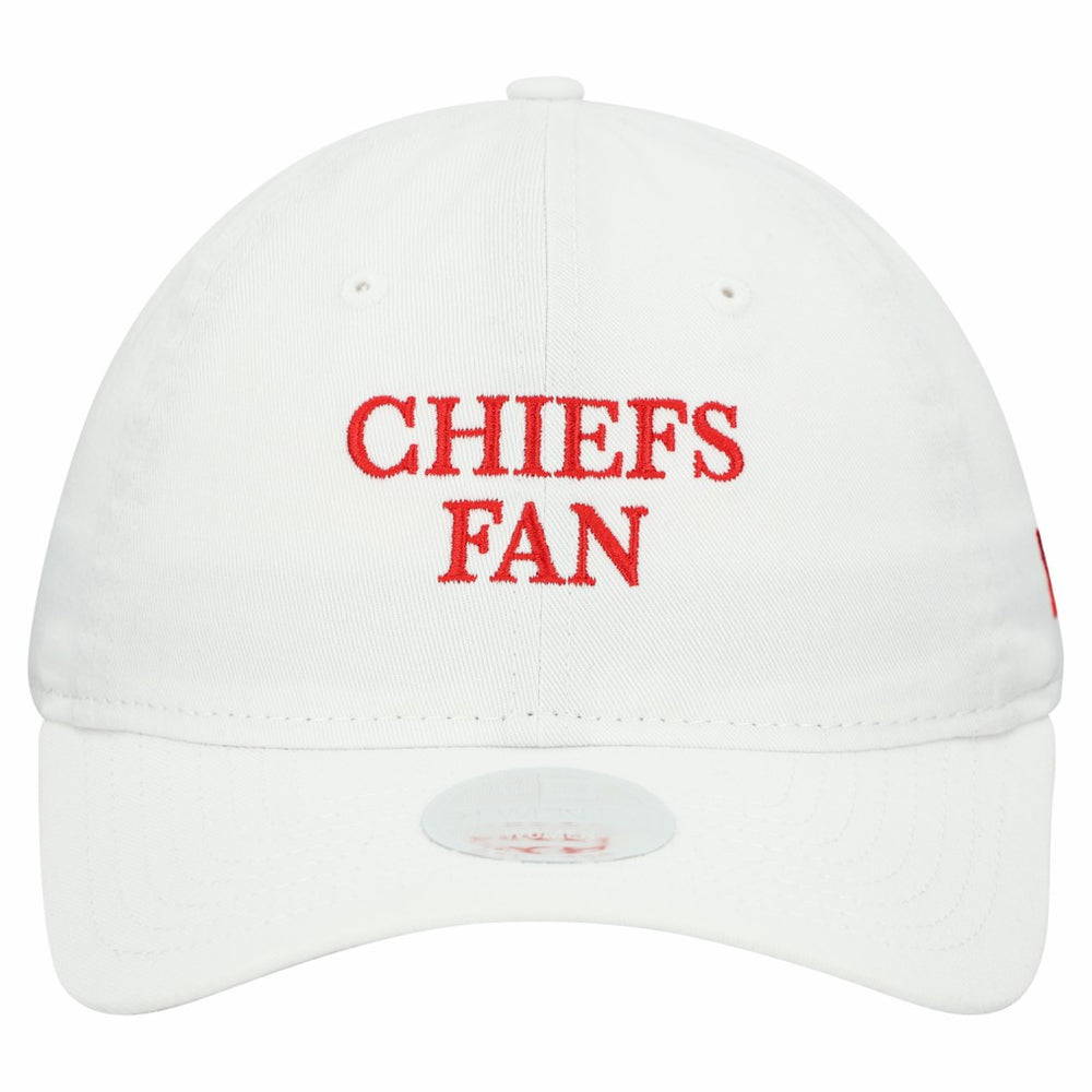 Kansas City Chiefs New Era Women's Team Fan 9TWENTY Adjustable Hat - White on sale