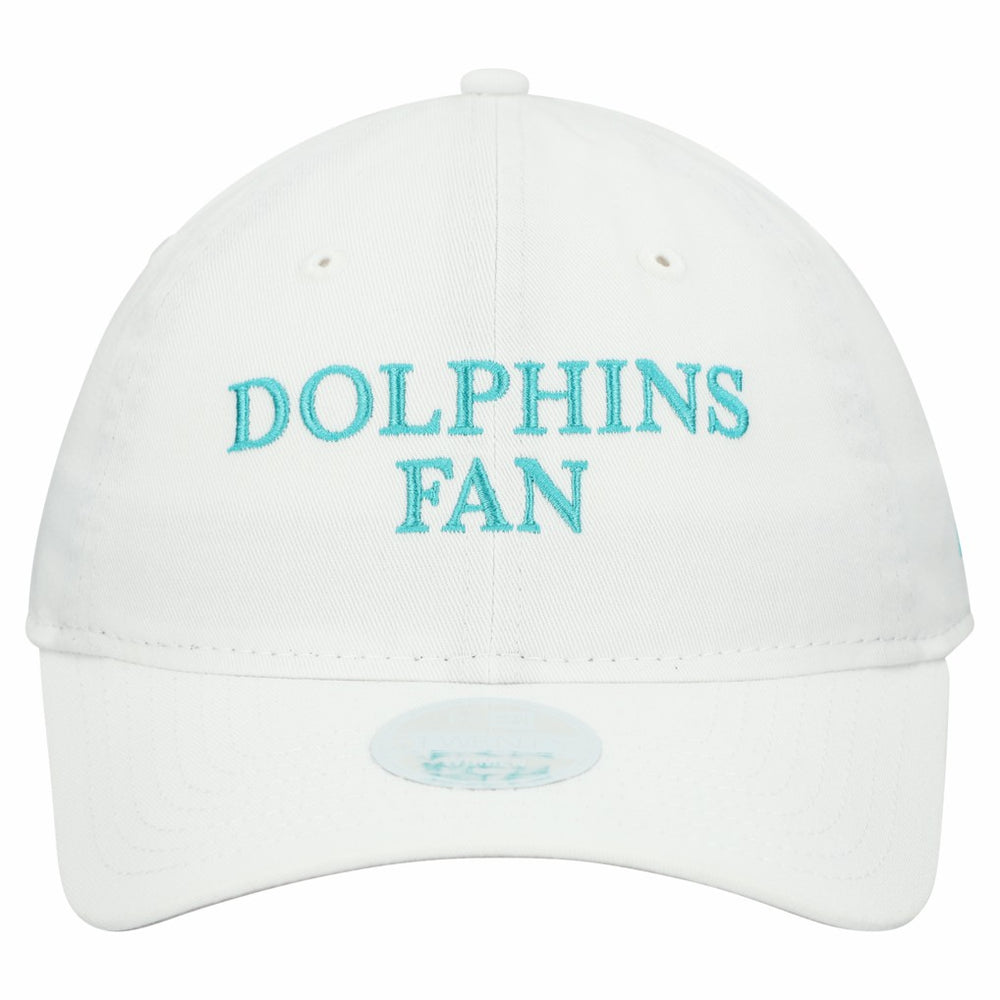 Miami Dolphins New Era Women's Team Fan 9TWENTY Adjustable Hat - White for sale