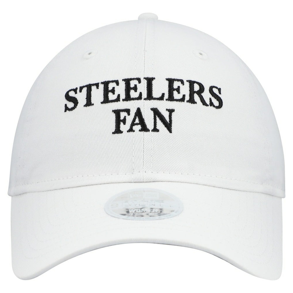 Pittsburgh Steelers New Era Women's Team Fan 9TWENTY Adjustable Hat - White online