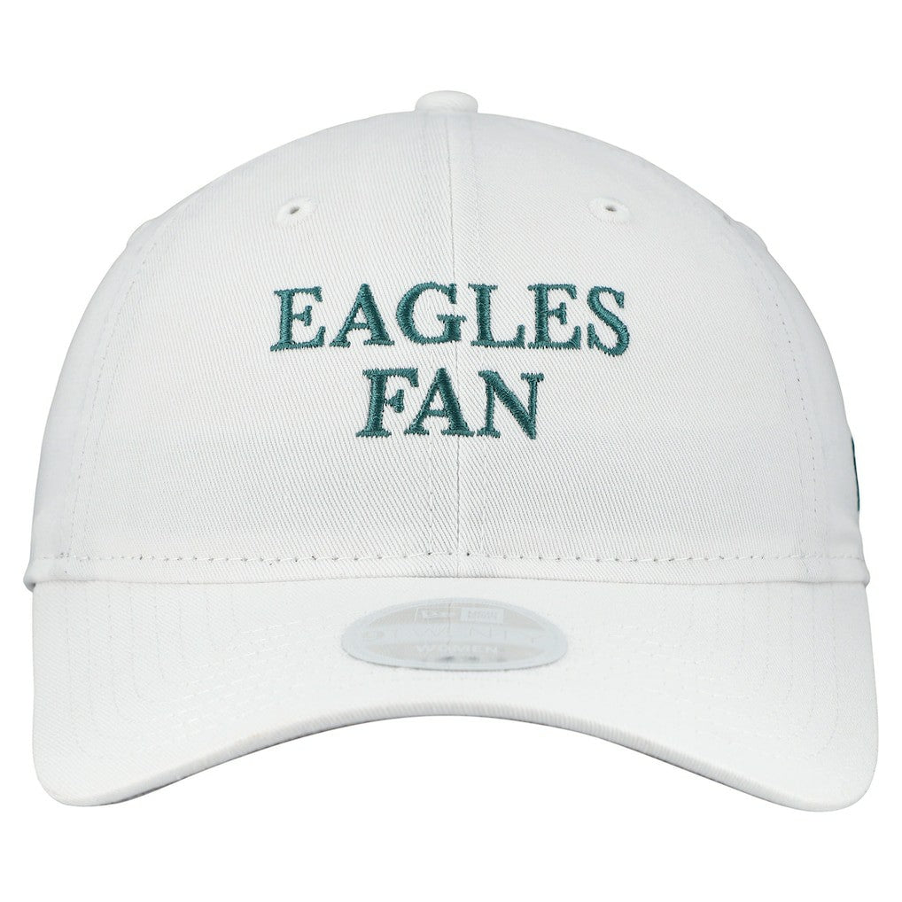 Philadelphia Eagles New Era Women's Team Fan 9TWENTY Adjustable Hat - White discount