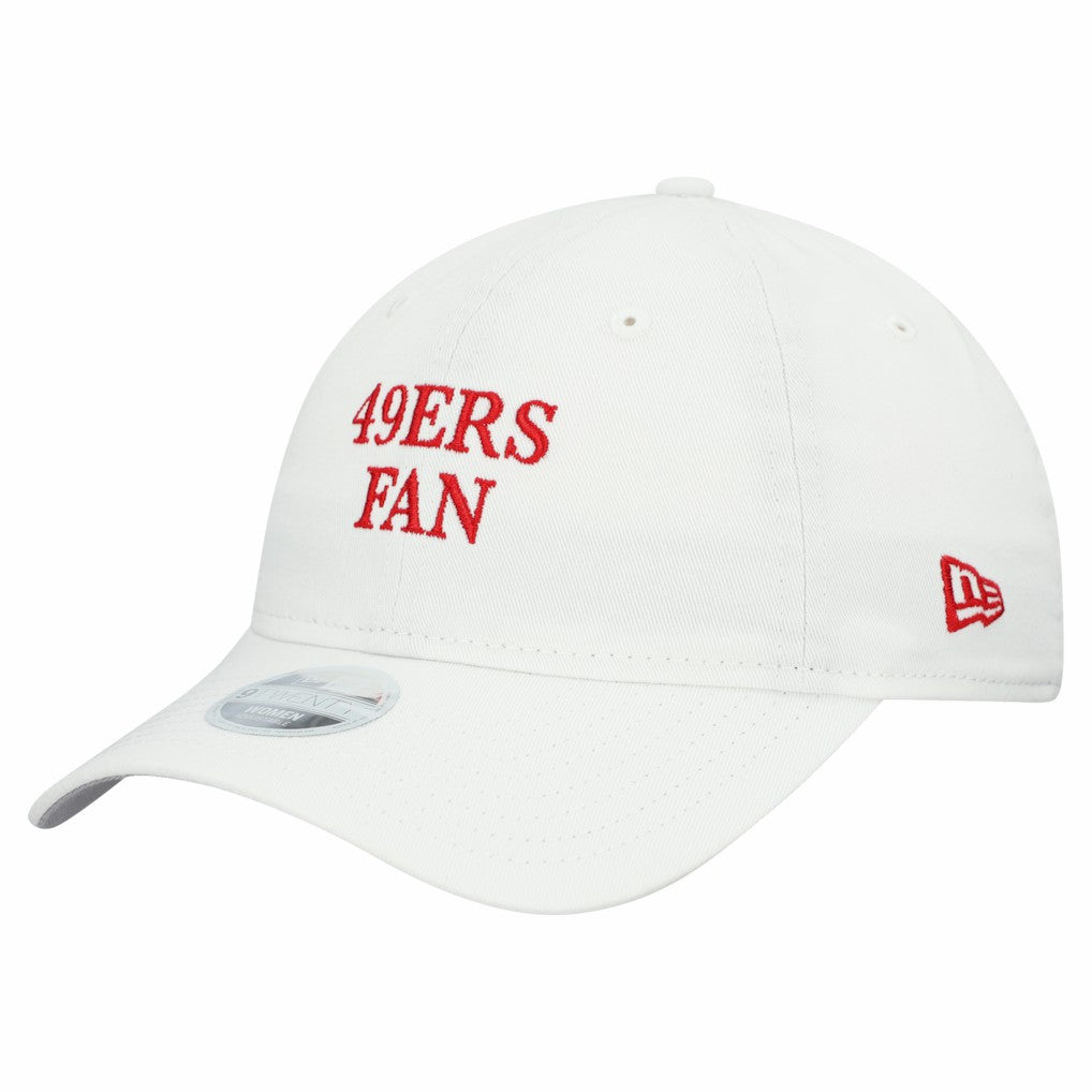 San Francisco 49ers New Era Women's Team Fan 9TWENTY Adjustable Hat - White for sale