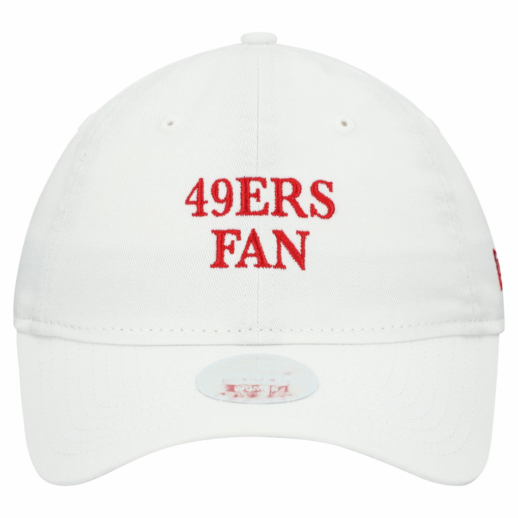 San Francisco 49ers New Era Women's Team Fan 9TWENTY Adjustable Hat - White for sale