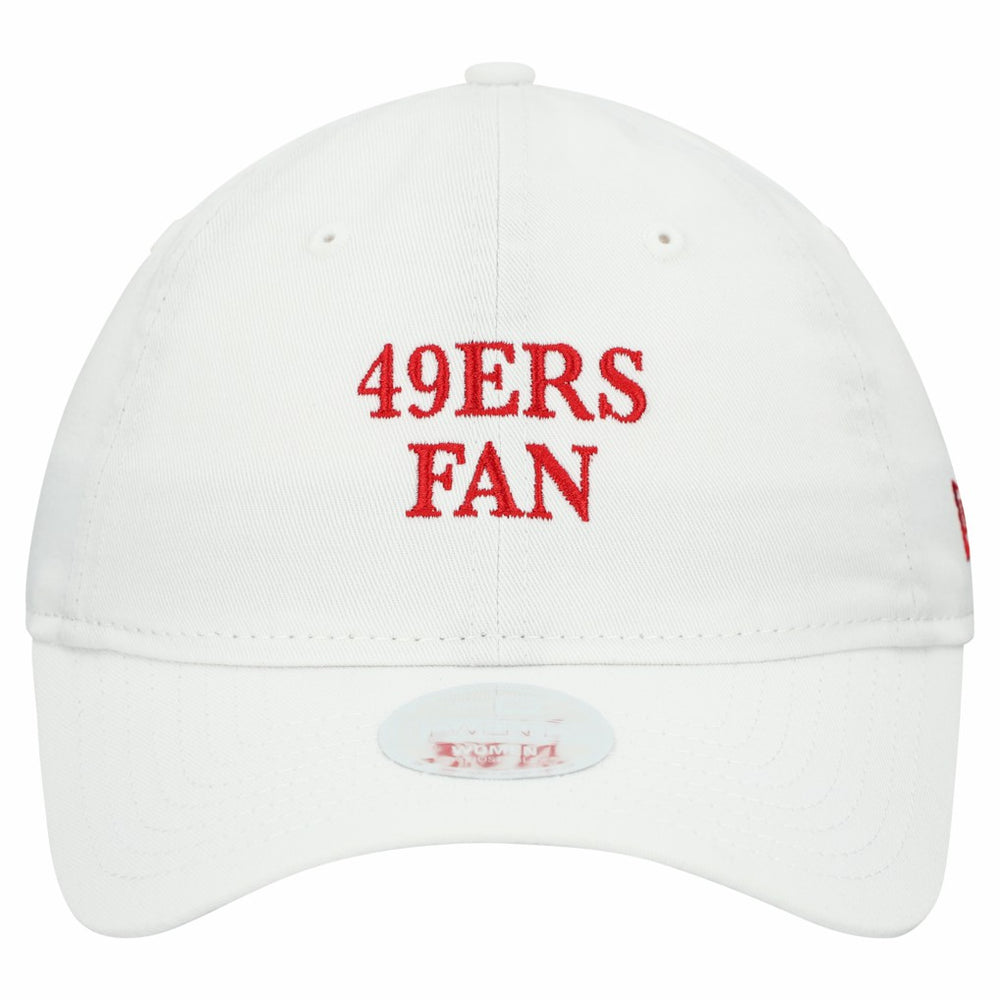 San Francisco 49ers New Era Women's Team Fan 9TWENTY Adjustable Hat - White for sale